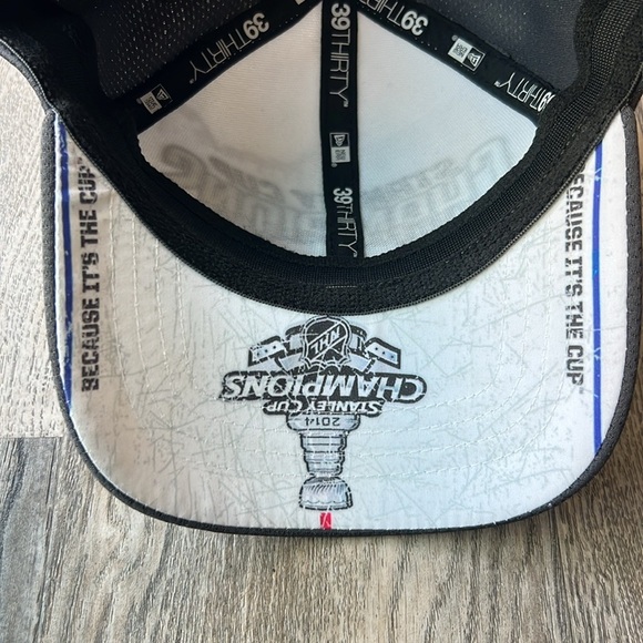 New Era Hat Gray and White Los Angeles Kings Stanley Cup 2014 Hat One Size - Picture 10 of 11
